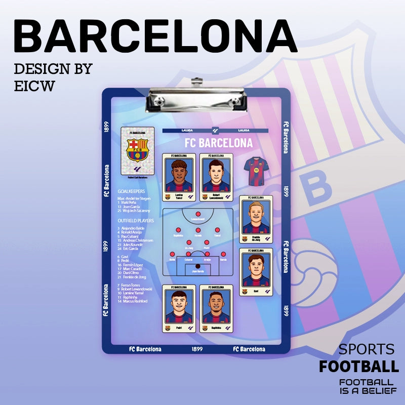 Football Tactics Clipboard – Team-Specific Versions | Collectible Fan Strategy Board