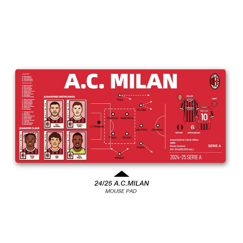 Football Club Keyboard Mat – Personalized Club Editions | Football Fan Desk Accessory