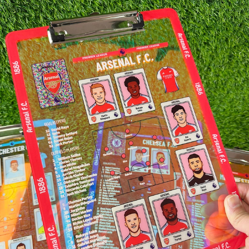Football Tactics Clipboard – Team-Specific Versions | Collectible Fan Strategy Board