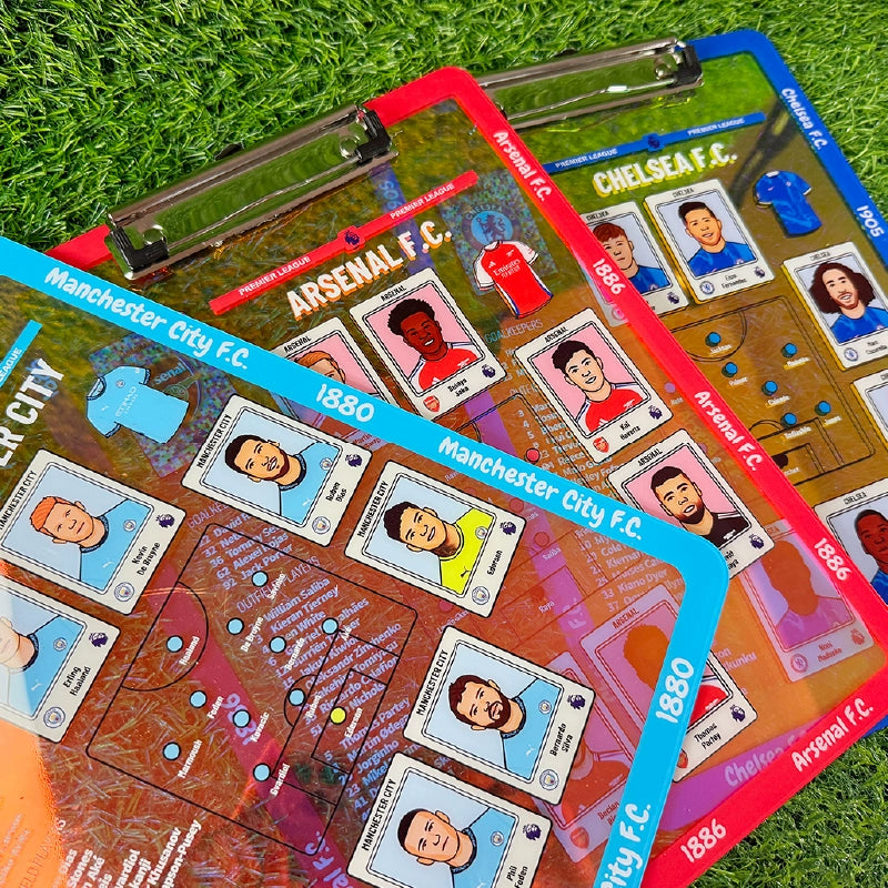 Football Tactics Clipboard – Team-Specific Versions | Collectible Fan Strategy Board