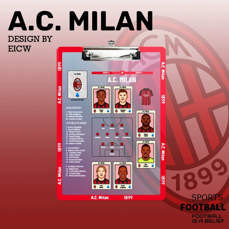 Football Tactics Clipboard – Team-Specific Versions | Collectible Fan Strategy Board