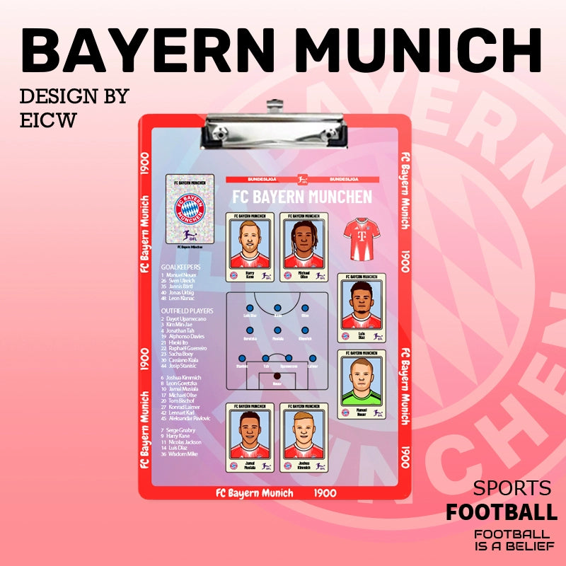 Football Tactics Clipboard – Team-Specific Versions | Collectible Fan Strategy Board