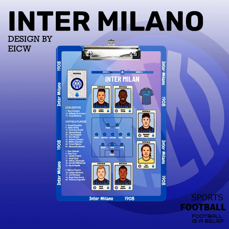 Football Tactics Clipboard – Team-Specific Versions | Collectible Fan Strategy Board