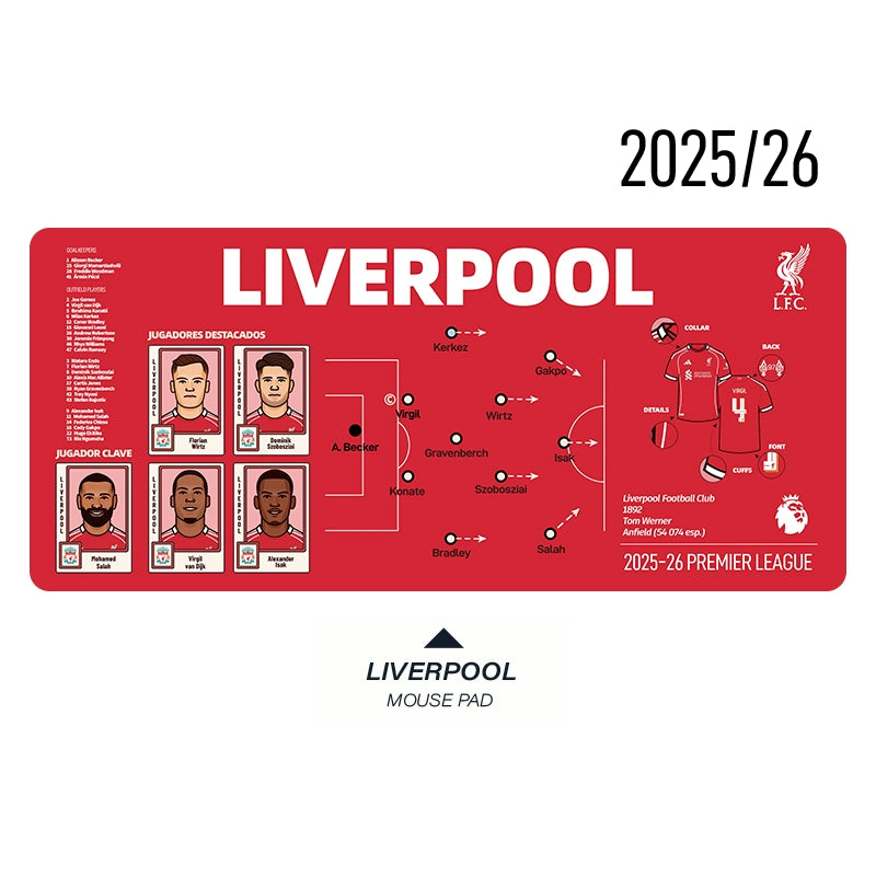 Football Club Keyboard Mat – Personalized Club Editions | Football Fan Desk Accessory