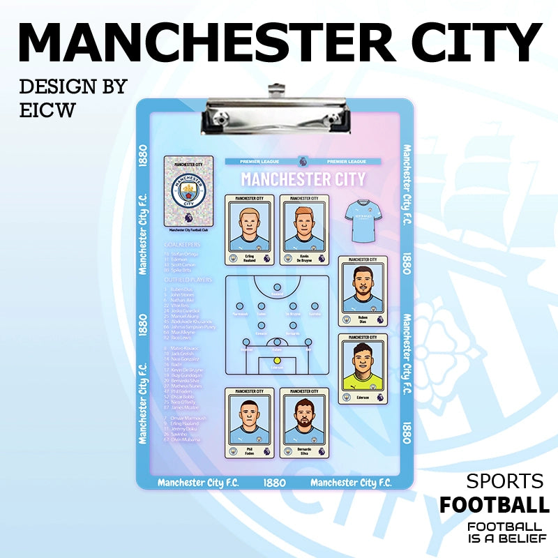 Football Tactics Clipboard – Team-Specific Versions | Collectible Fan Strategy Board